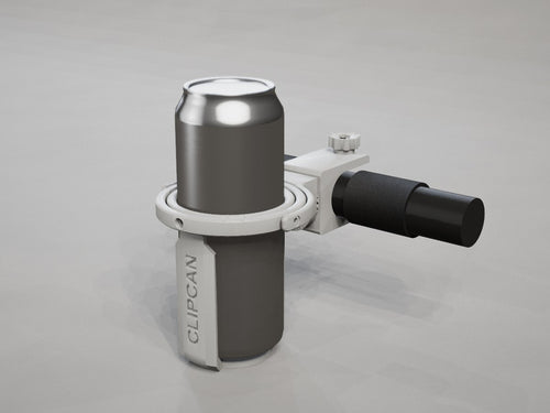 Clipcan Universal Bar Mount in white