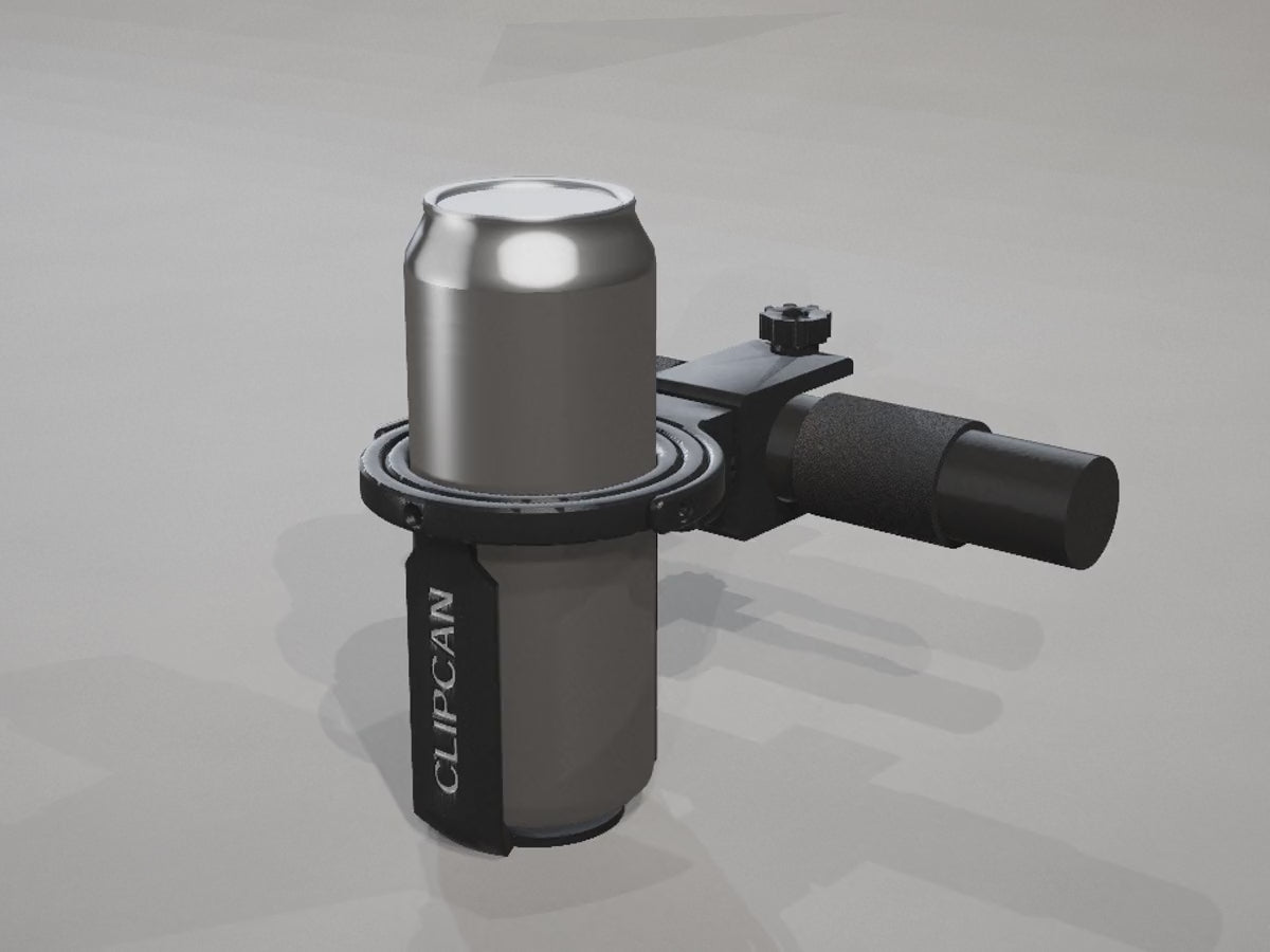 Clipcan Universal Bar Mount turning 360 degrees